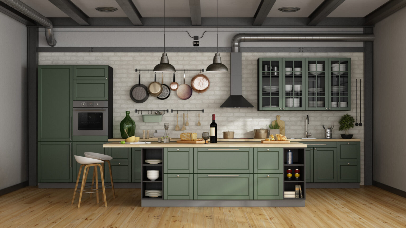 Kitchen featuring Stevenswood woodgrain cabinet doors