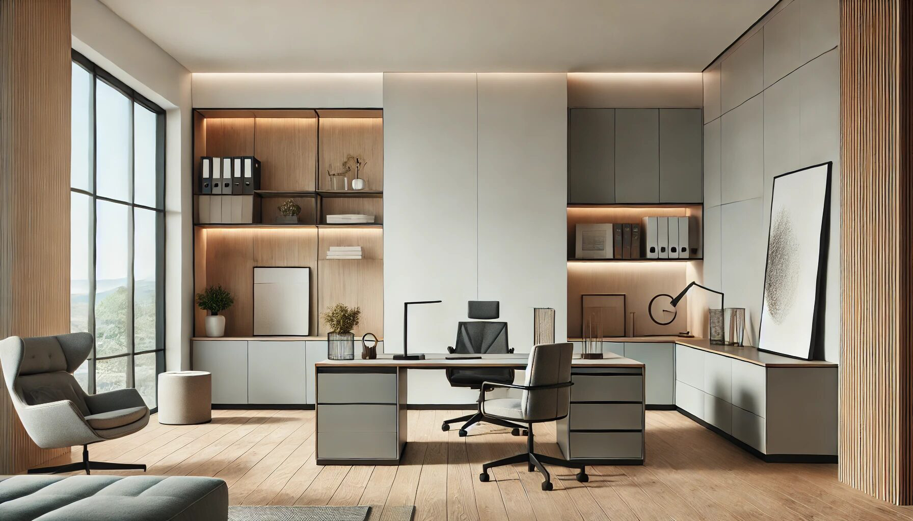 Home office with Stevenswood wood and solid doors