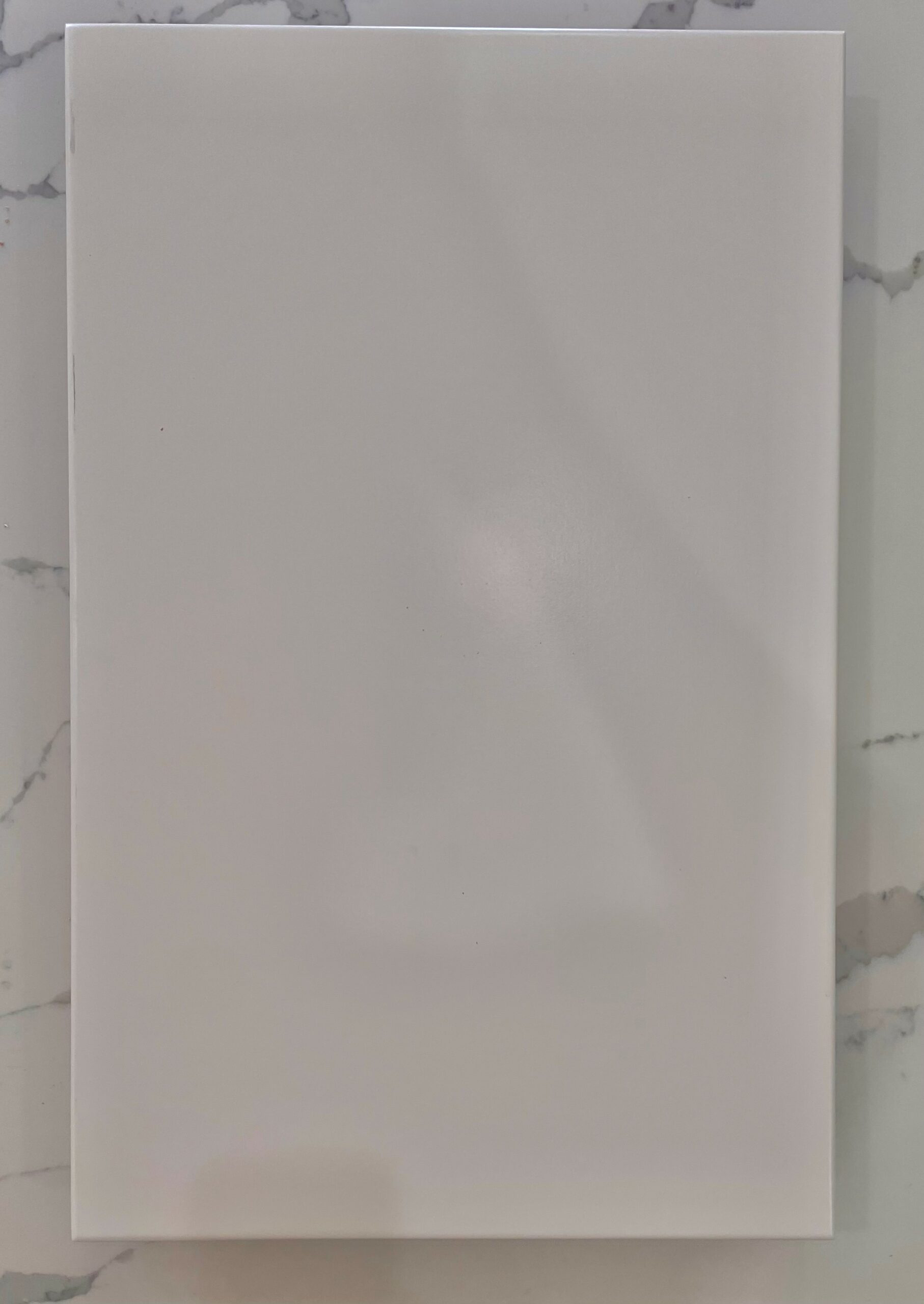 Slab cabinet door — a flat, frameless profile